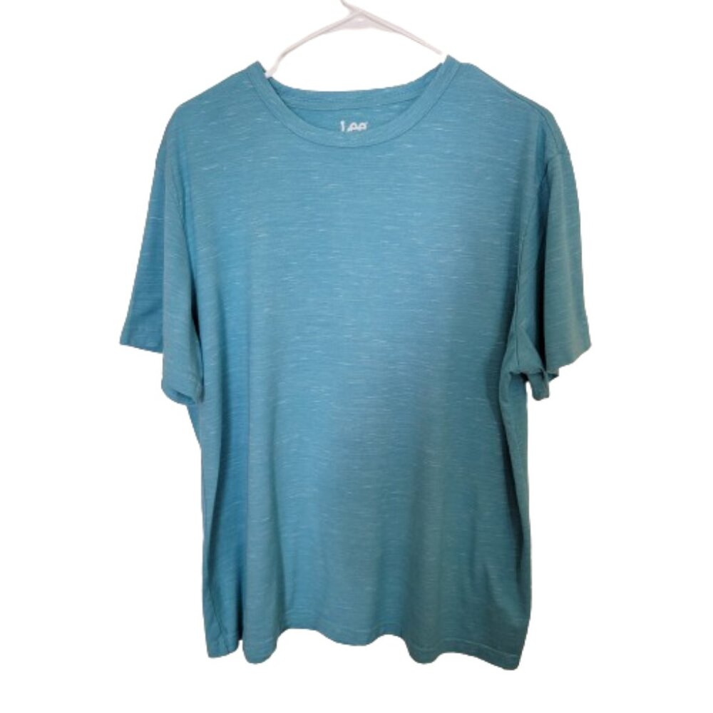 Lee Men’s Vintage Triblend Short Sleeve Crew Neck Tee Heathered Blue Size XL - Picture 8 of 10